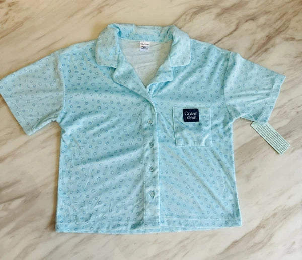 Calvin Klein Ck Youth 3 Piece Sleepwear Pajama SET Blue Green Pink BOY GIRLS NEW