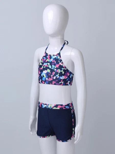 Unisex Kids Outfits Winter Set Long Sleeve Sleepwear Zipper Stand Collar Casual