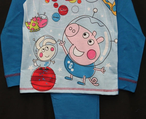 GEORGE PIG Boy's Pyjamas /PEPPA PIG Long-Sleeved PJs Sizes 18 months-5 years
