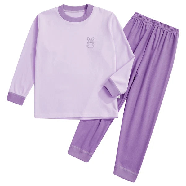 Kids Loungewear Crewneck Sleepwear Tops Pajama Set Casual Underwear T-shirt