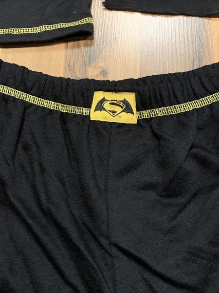 DC Comics Batman (Sz 7) Boys Character 3pc (Shirt, Pant, Cape) PJ Pajama Set