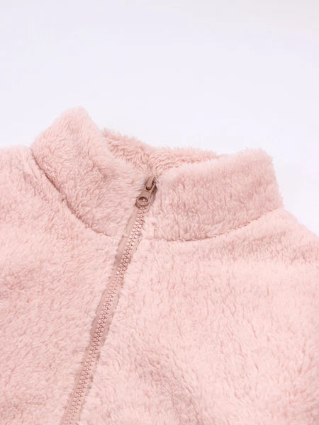 Unisex Kids Outfit Warm Set Coral Fleece Pajama Long Sleeve Casuai Tops Boys