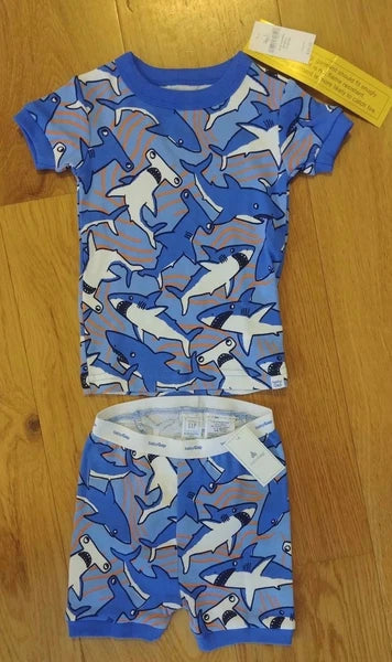 CHOOSE NWT Gap Boy Short Sleeve Pajamas Batman Sharks  6-12 12-18 Months