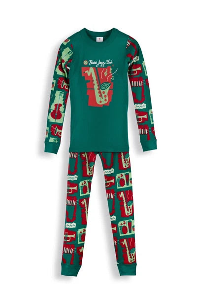 Organic cotton Music Club Jazz Band Long Sleeve Pajama Set