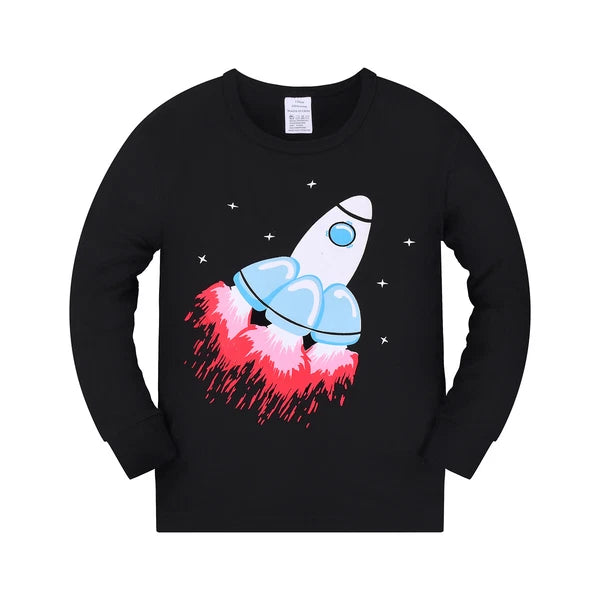 Kids Boys Pyjama Pyjamas Set PJs Sleepwear Nightwear Size 3 4 5 6 7 8 yrs