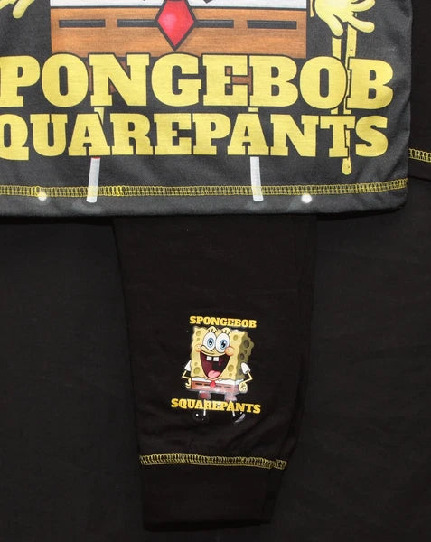 Boy's SPONGEBOB SQUAREPANTS Pyjamas / Long-Sleeved PJs - Sizes 4-10 Years
