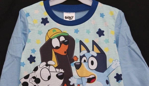BLUEY Boy's Pyjamas /BLUEY & BINGO Long-Sleeved PJs Sizes 18 months-5 years