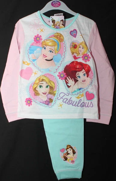 Girl's DISNEY PRINCESS Pyjamas / PJs in a Choice of 3 Styles - 18 months-5 years