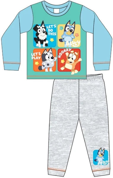 BLUEY Boy's Pyjamas /BLUEY & BINGO Long-Sleeved PJs Sizes 18 months-5 years