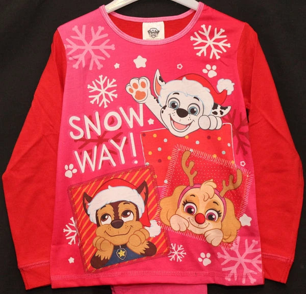 Girls PAW PATROL Pyjamas /Pink SKYE & EVEREST PJs Sizes 18 Months-5 Years