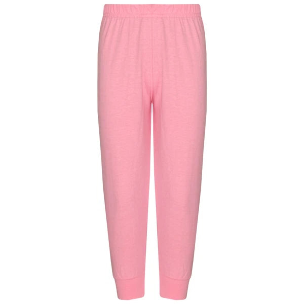 Kids Girls Baby Pink Pyjamas Eat Sleep Selfie Repeat Lounge Wear PJS 2-13 Years