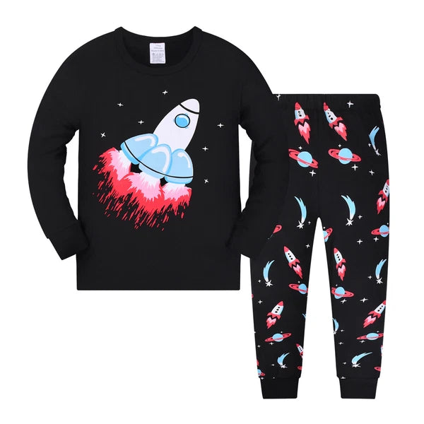 Kids Boys Pyjama Pyjamas Set PJs Sleepwear Nightwear Size 3 4 5 6 7 8 yrs