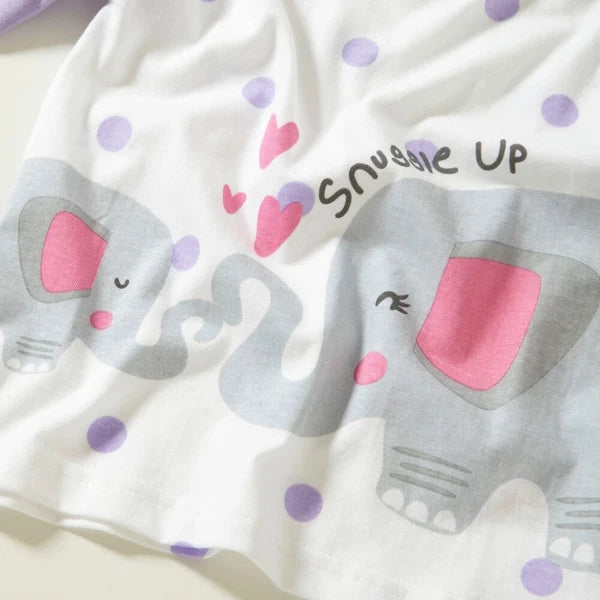 Toddler Girls Long Pyjamas Elephant Kitten Bunny Rabbit Dog Dream Snuggle 6-23 m