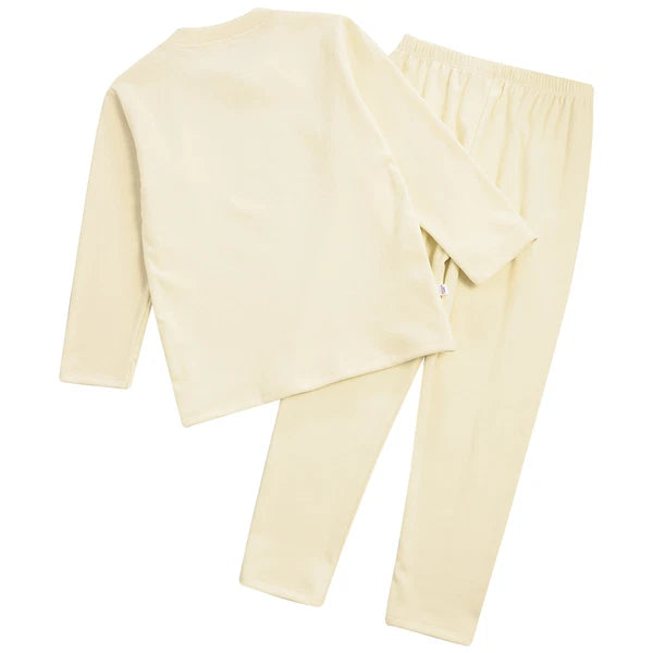 Kids Boys Girls Tees Elastic Top Pajamas Sleepwear Letter Print Set Thermal