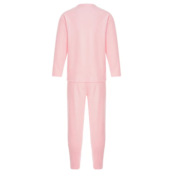 Kids Boys Girls Tees Elastic Top Pajamas Sleepwear Letter Print Set Thermal