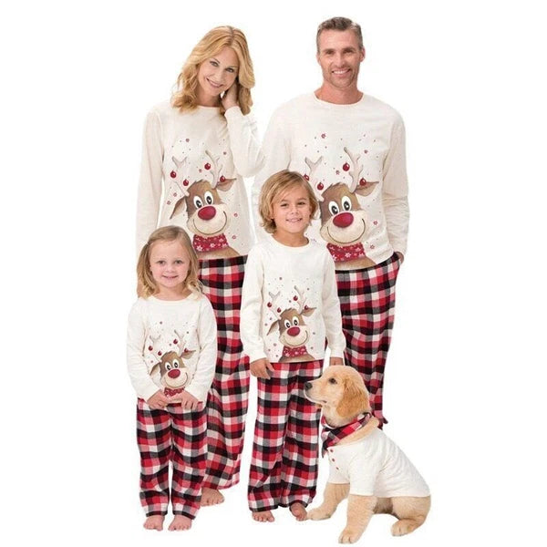 Couples Christmas Pajamas Clothing Set Mother Kids Clothes Christmas Pajamas