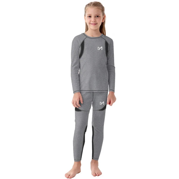 Kids Thermal Underwear for Boys, Long Johns Fleece Lined Set, Shirt & Pants