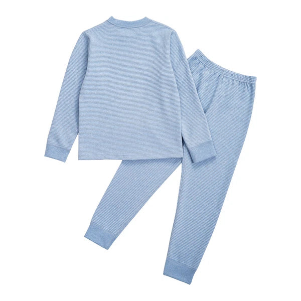 Kids Boys Girls Underwear T-shirt Pajama Set With Pants Nightwear Winter Tops