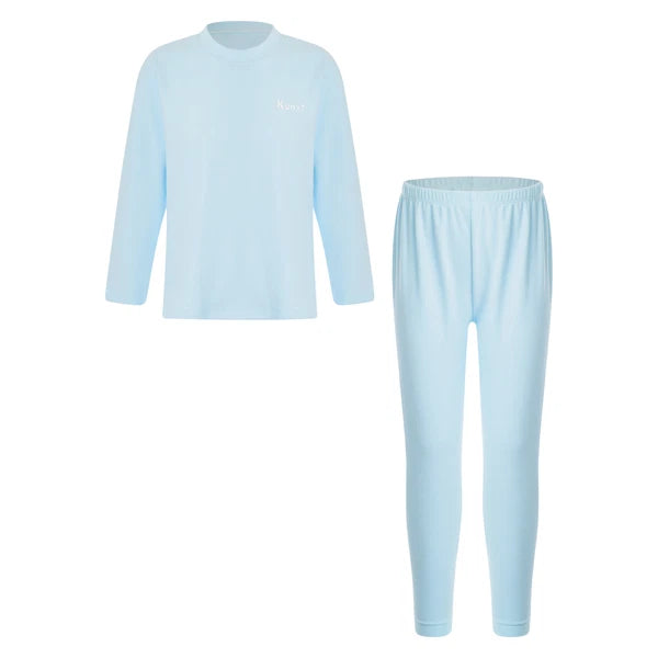 Kids Boys Girls Tees Elastic Top Pajamas Sleepwear Letter Print Set Thermal