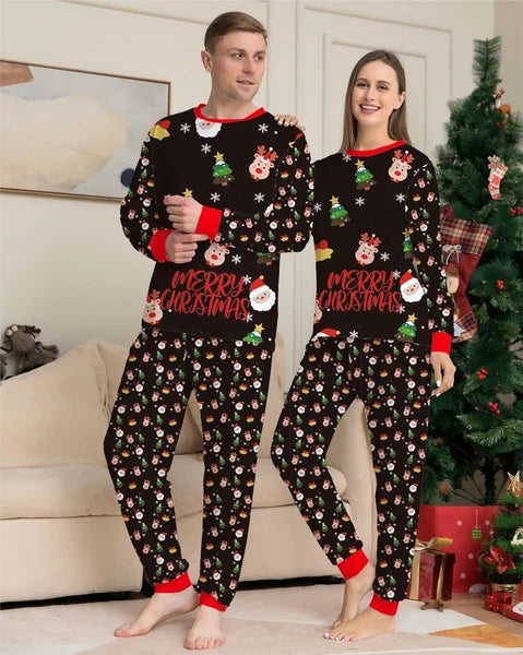 UK Family Matching Christmas Pyjamas Adult Kids Xmas Nightwear Pajamas Pjs Set