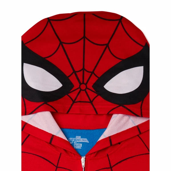 Licensed Boy's One-Piece Full-Zip Hooded Blanket Pajama Sleepwear Sleeper: 4-16