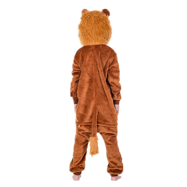 One-Piece Kid's Animal Pajamas Bathrobe Halloween Cosplay Costume Sleepwear