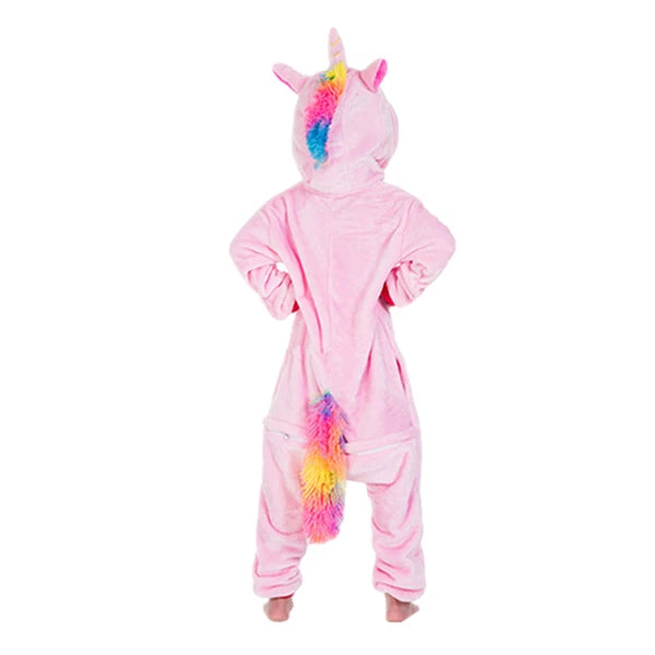 One-Piece Kid's Animal Pajamas Bathrobe Halloween Cosplay Costume Sleepwear