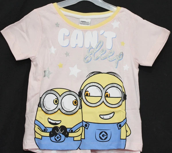 MINIONS Girl's Short Pyjamas/ DESPICABLE ME Shorty PJs in Sizes 2-10 years