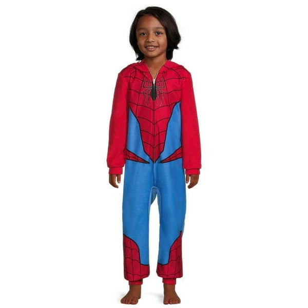 Licensed Boy's One-Piece Full-Zip Hooded Blanket Pajama Sleepwear Sleeper: 4-16