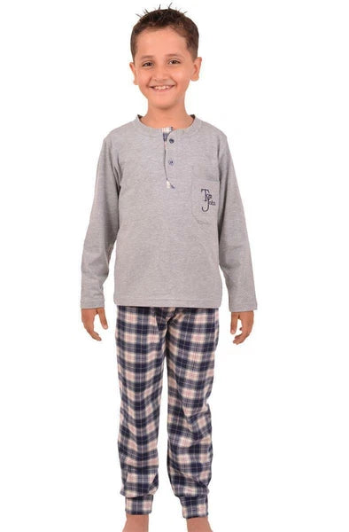 Boys Pajamas Cotton Set Two Piece Pajamas Home Suit Sleepwear-