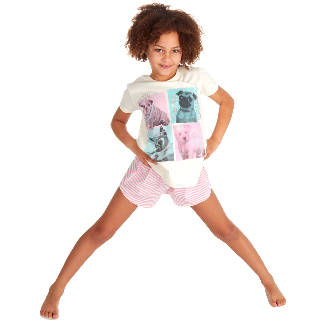 Kids Girls Pyjamas Short 100% Cotton 2-3 3-4 4-5 5-6 7-8 9-10 11-12 13 Years UK
